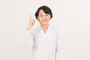 指を立てる人