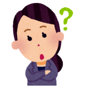 疑問がある女性のイラスト