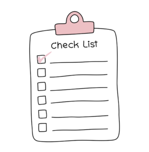 チェックリストのイラスト