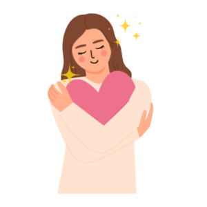 セルフケアする女性の画像