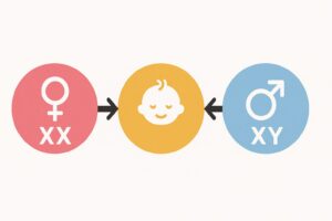 赤ちゃんの性別決まる画像
