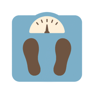 プレコンセプションケアにおける体重計のアイコン