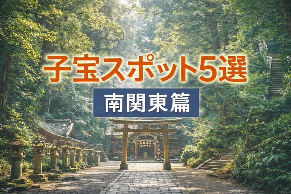 南関東の子宝スポットとされる神社を紹介する妊活向け記事のアイキャッチ画像
