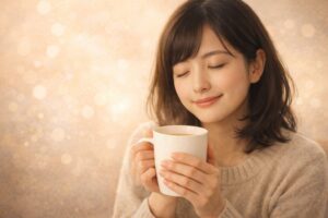 低温期の体づくりをイメージしたリラックスした女性