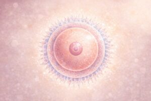 卵子のイメージ図。亜鉛と女性妊活の関係を示す