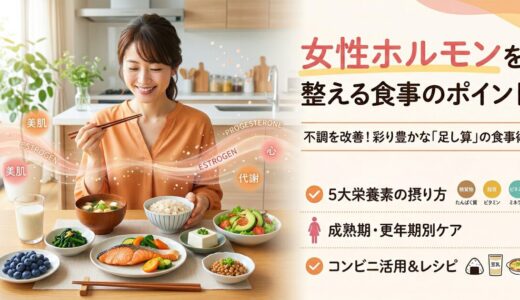 女性ホルモン整える食事のアイキャッチ