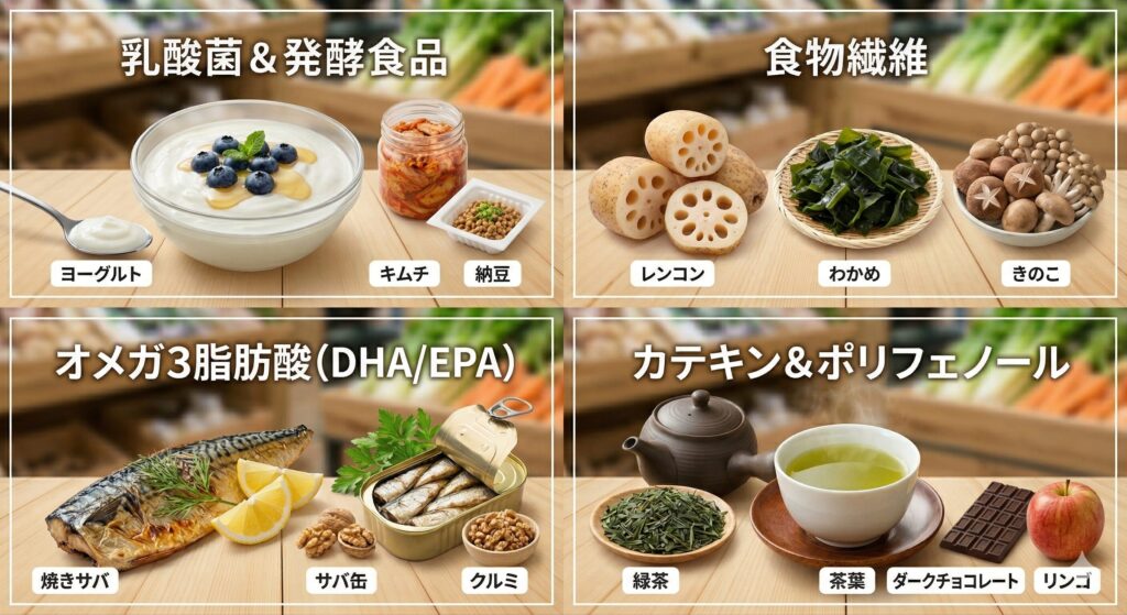 花粉症の時期に取りたい食材一覧