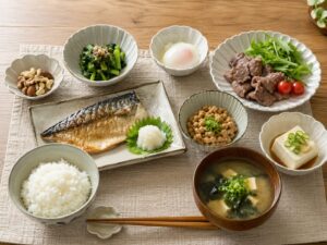 摂るべき栄養の料理の写真